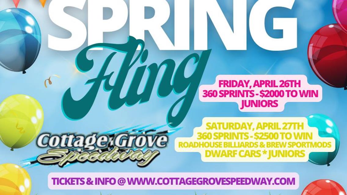 2 NIGHTS OF 360 SPRINT CAR ACTION UP NEXT AT COTTAGE GROVE SPEEDWAY!!