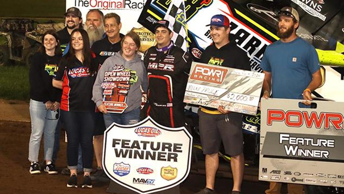 Miles Paulus Victorious in POWRi 360 Ozark Sprint Debut at Lucas Oil Speedway