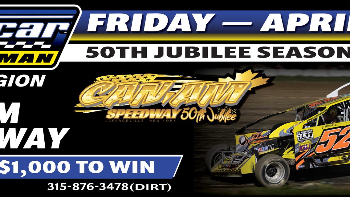 DIRTcar Sportsman Series to Kick off 50th Jubilee Season at Can-Am