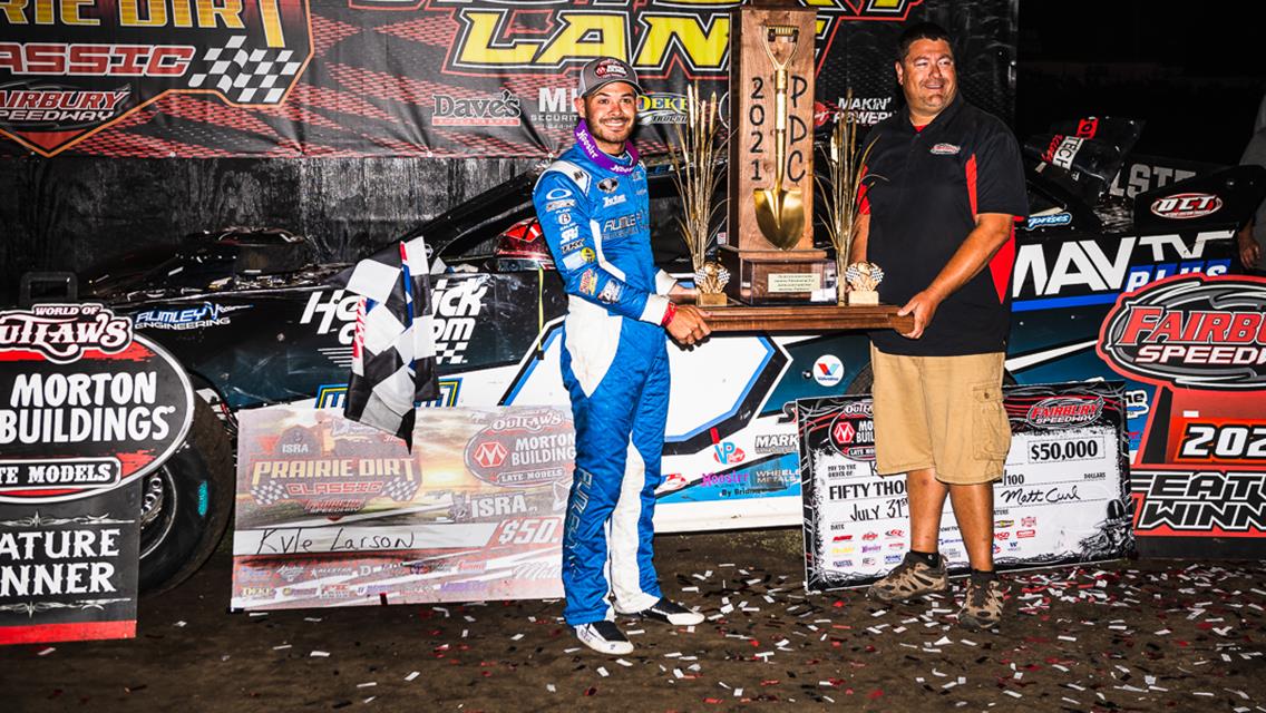 Kyle Larson wins Prairie Dirt Track Classic