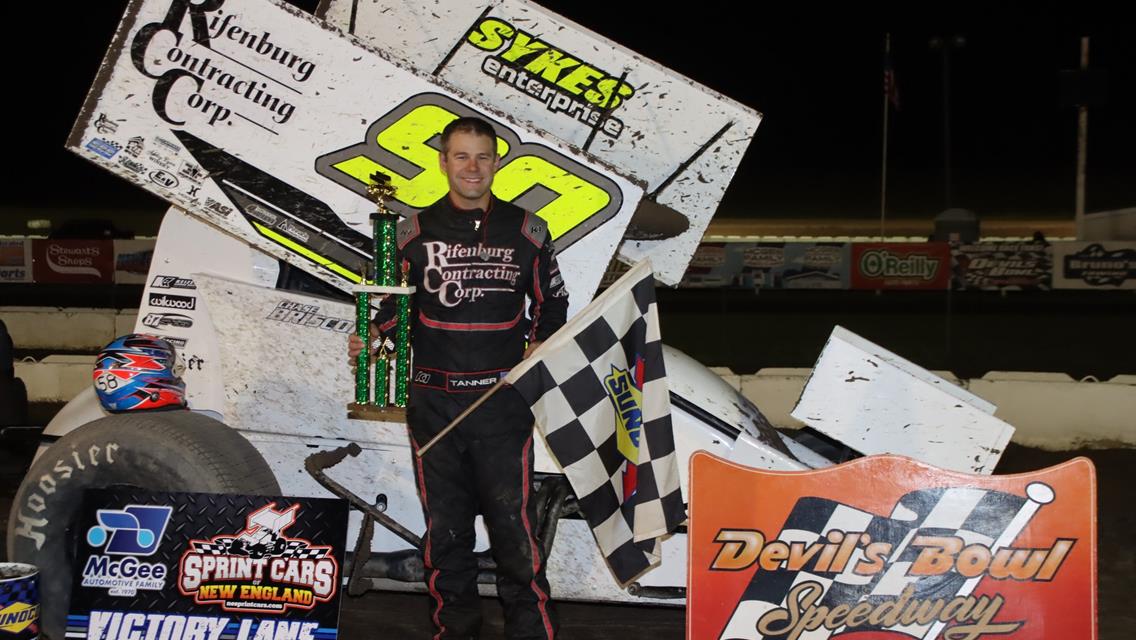 Tanner Wins SCoNE Opener on Lightning-Fast Devil’s Bowl Surface